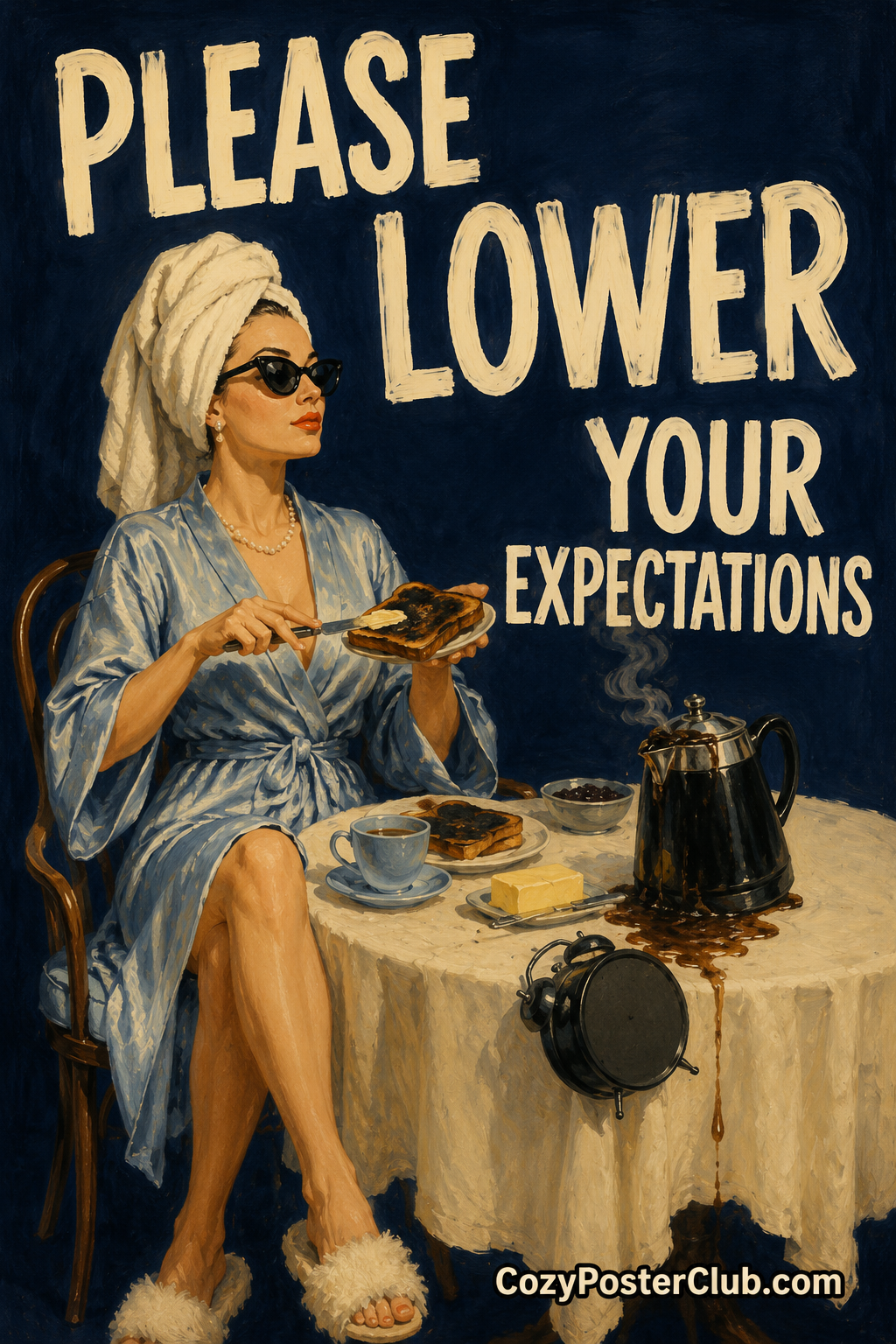 Lower Your Expectations Poster – Funny Sassy Wall Art