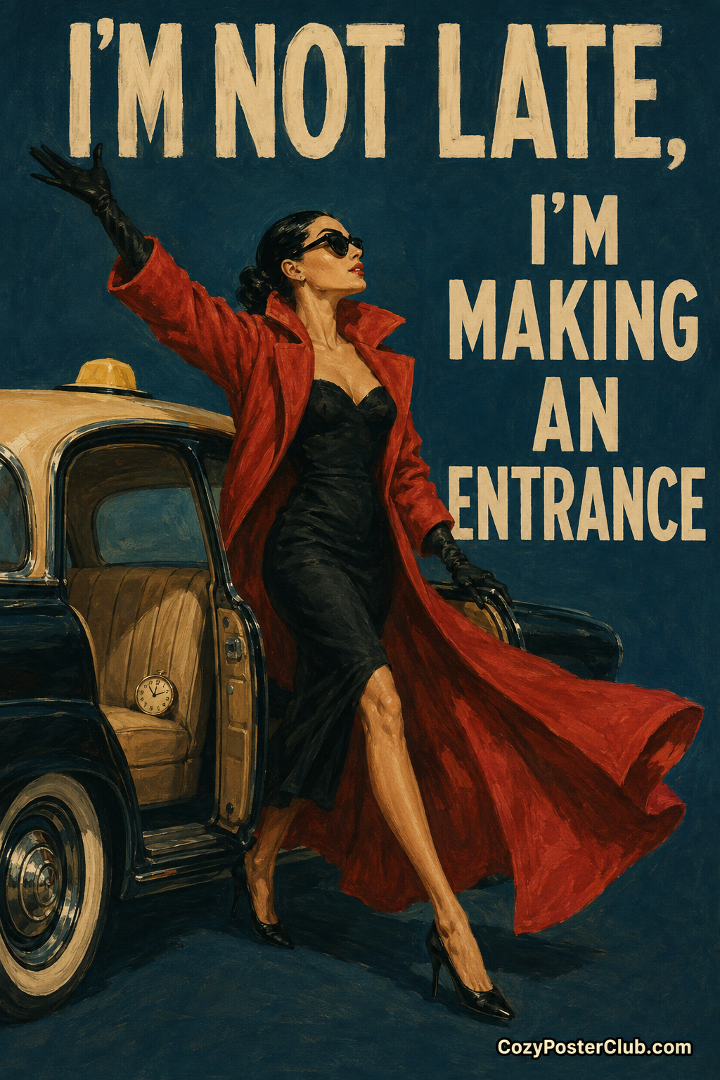 Making An Entrance Poster – Glamorous Fashion Wall Art