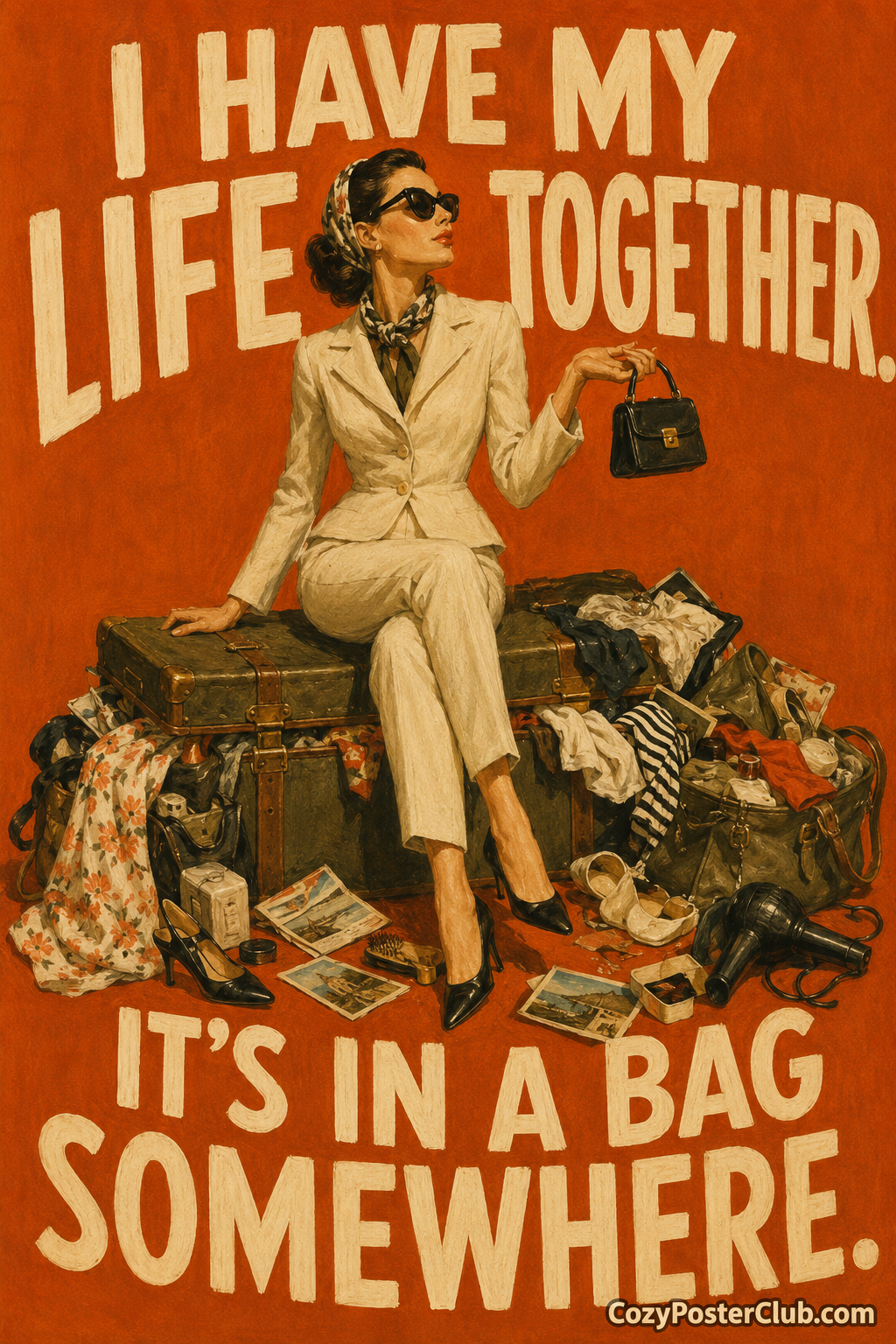 Life Together In A Bag Poster – Funny Sassy Woman Wall Art