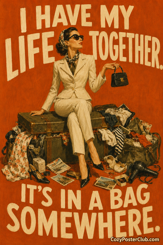 Life Together In A Bag Poster – Funny Sassy Woman Wall Art